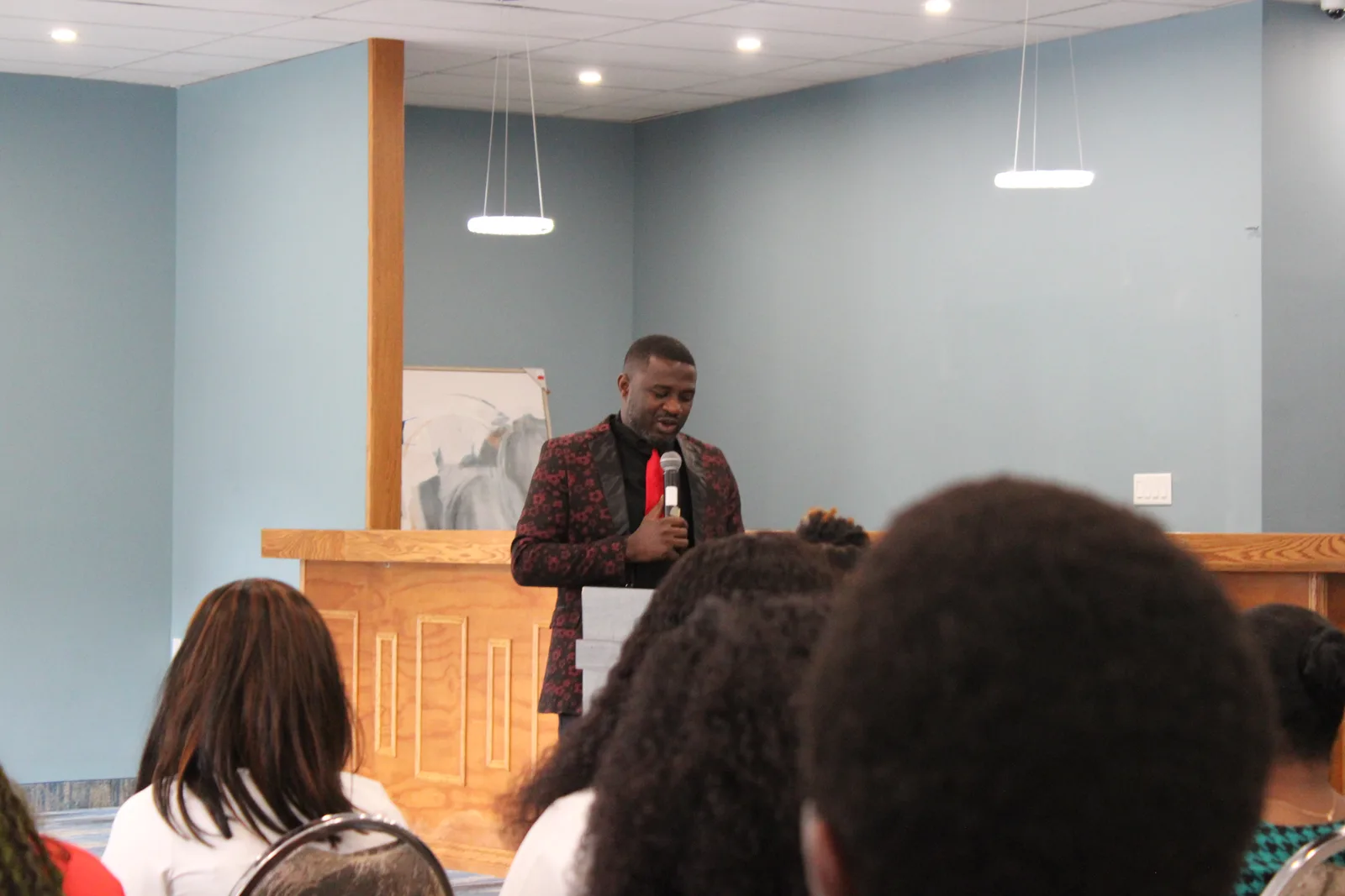 Congregation during service